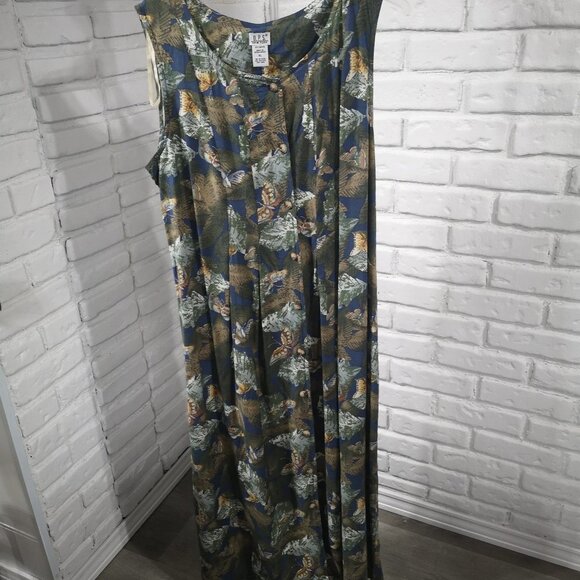 D.P.S. New York Ladies Multi Colored Sleeveless Size XL Maxi Dress - Picture 1 of 6